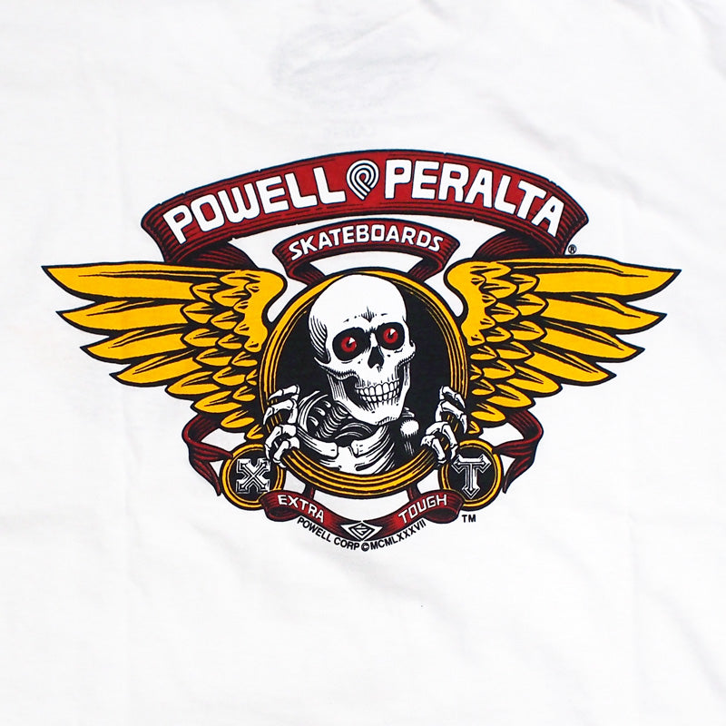 POWELL PERALTA Tシャツ "WINGED RIPPER TEE" (White)