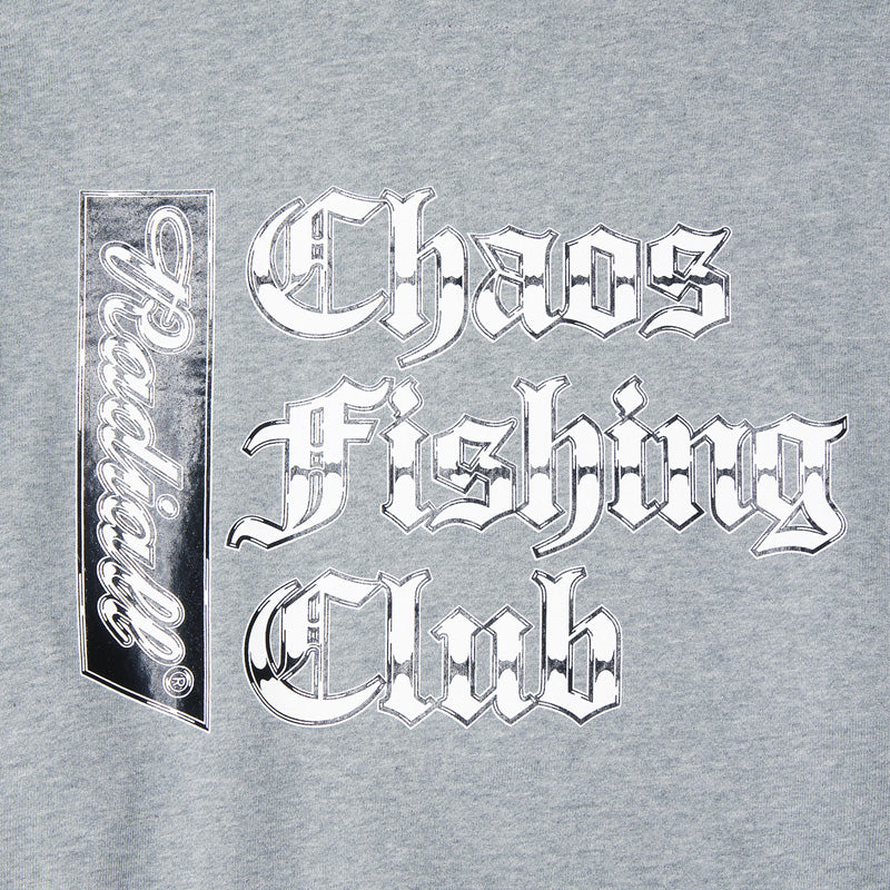 RADIALL × CHAOS FISHING CLUB　パーカー　"CHROME LETTERS HOODIE SWEATSHIRT L/S"　(Heather Gray)