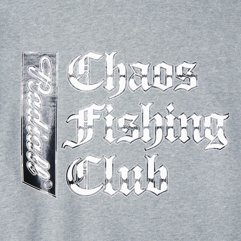 ★30%OFF★ RADIALL × CHAOS FISHING CLUB パーカー "CHROME LETTERS HOODIE SWEATSHIRT L/S" (Heather Gray)