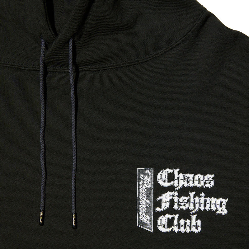 RADIALL × CHAOS FISHING CLUB　パーカー　"CHROME LETTERS HOODIE SWEATSHIRT L/S"　(Black)