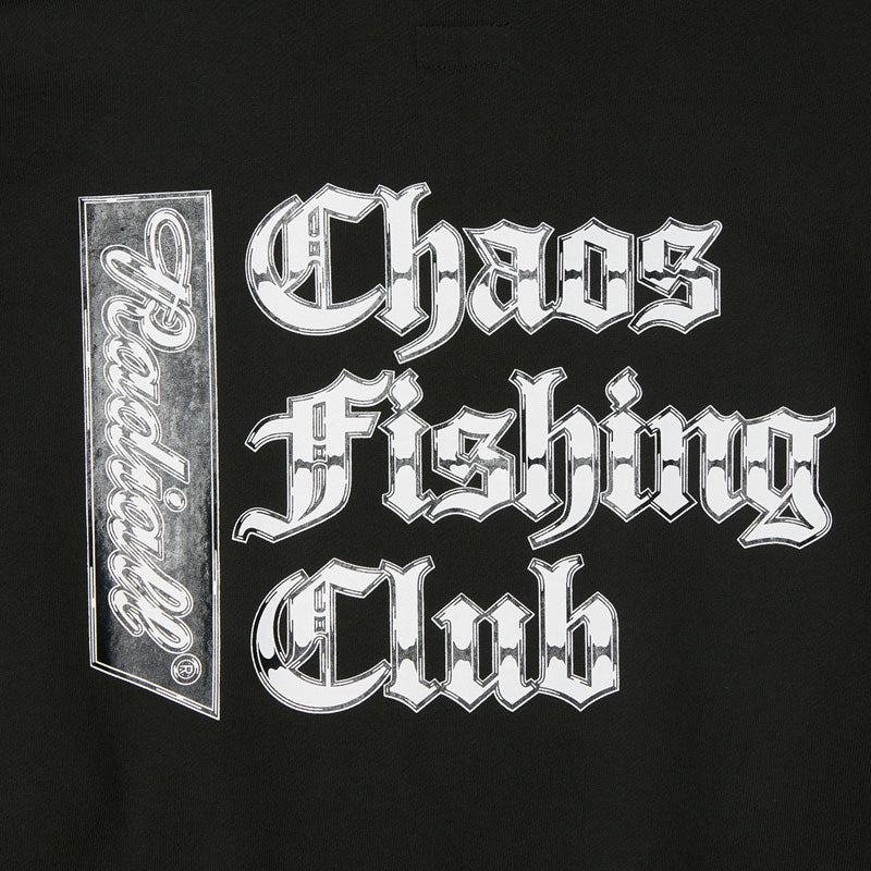 RADIALL × CHAOS FISHING CLUB　パーカー　"CHROME LETTERS HOODIE SWEATSHIRT L/S"　(Black)