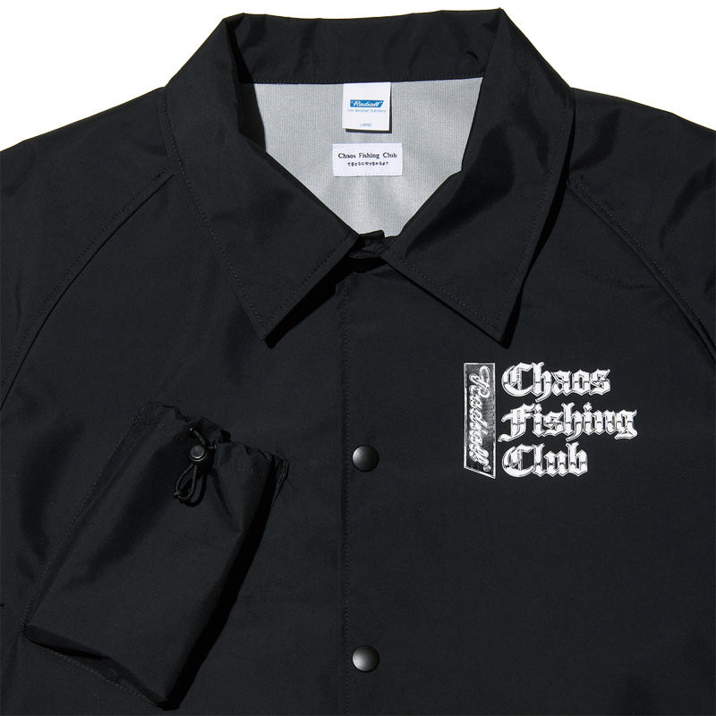 RADIALL × CHAOS FISHING CLUB　ジャケット　"CHROME LETTERS WINDBREAKER JACKET"　(Black)