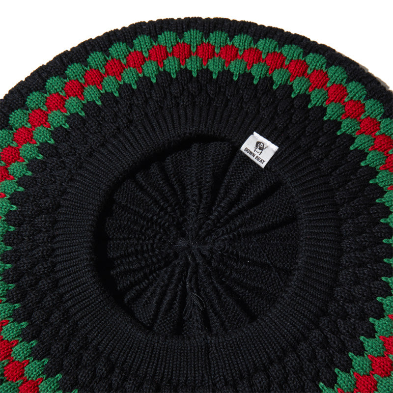 RADIALL ニットタム "TROJAN BORDER TAM CAP" (Black)