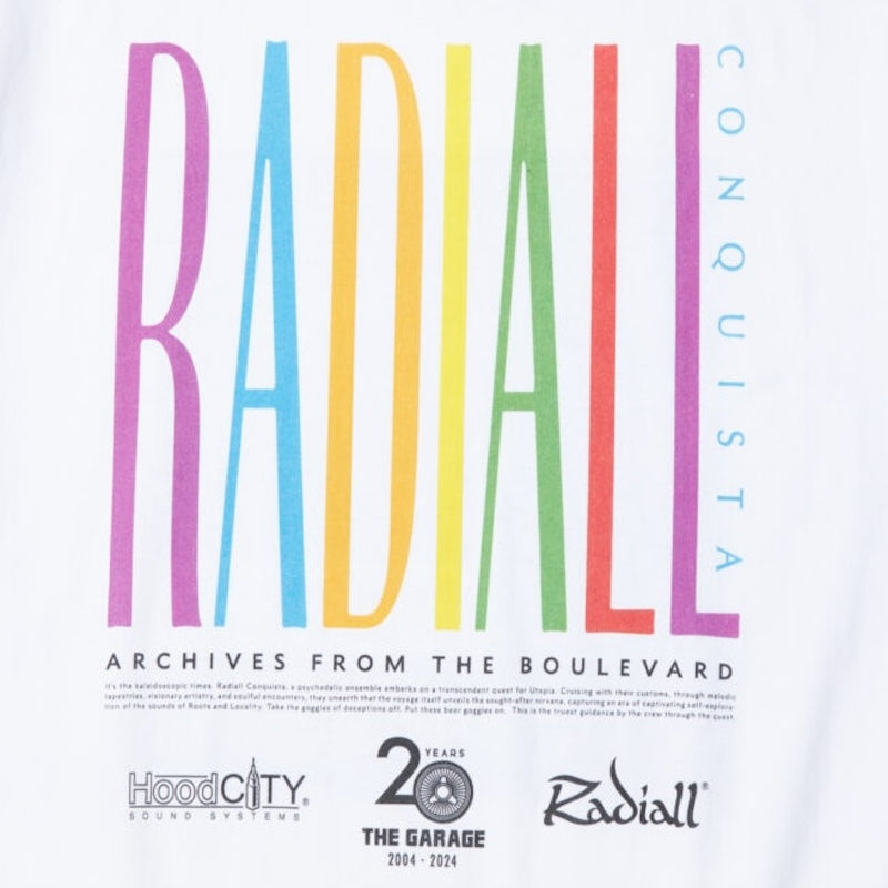 RADIALL Tシャツ "CONQUISTA CREW NECK T-SHIRT S/S" (White)