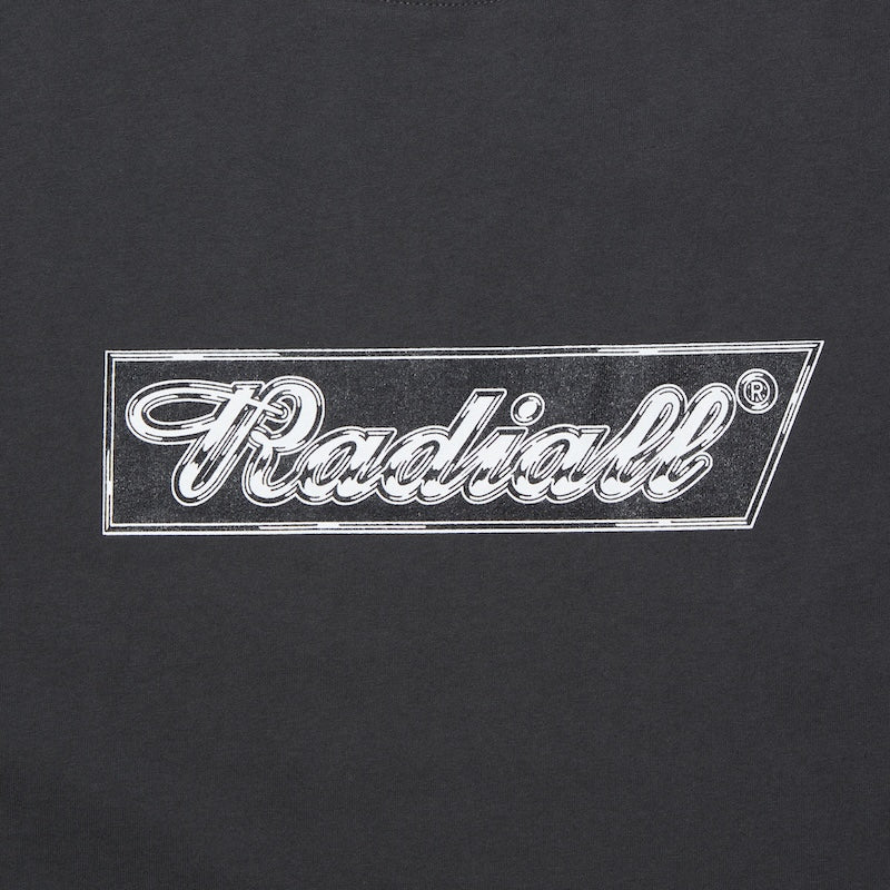 RADIALL Tシャツ "CHROME FLAGS CREW NECK T-SHIRT S/S" (Ink Black)