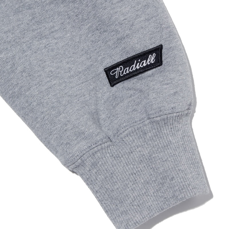 RADIALL クルースウェット "Straight Up CREW NECK SWEATSHIRT L/S" (Heather Gray)