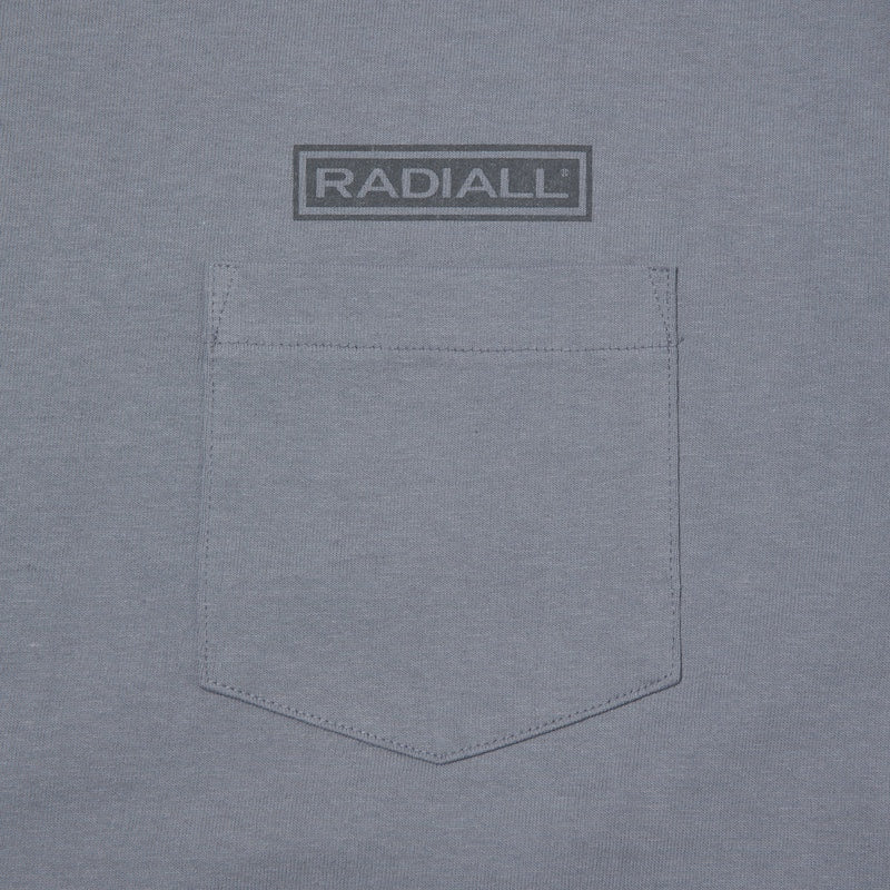 RADIALL L/STシャツ "SHAKEDOWN BOULEVARD CREW NECK T-SHIRT L/S" (Steel Gray)