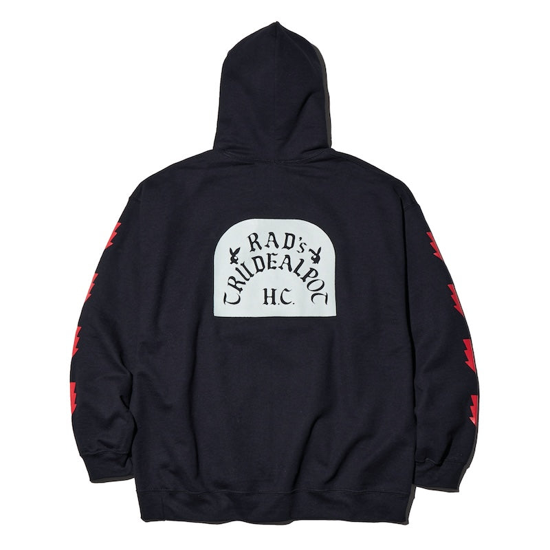 RADIALL パーカー TOMBSTONE HOODIE SWEATSHIRT L/S ブラック 背面