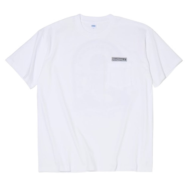 RADIALL Tシャツ SHAKEDOWN BOULEVARD T-SHIRT S/S ホワイト 正面