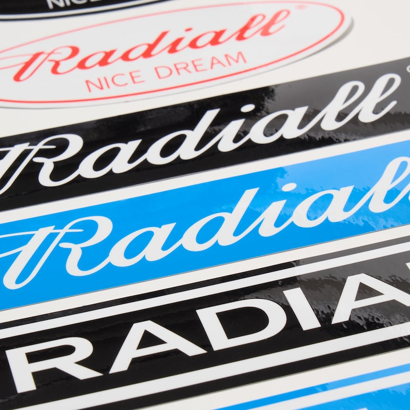 RADIALL ステッカーパック RAD'S SCREEN PRINTED STICKER PACK マルチ 正面 クローズアップ