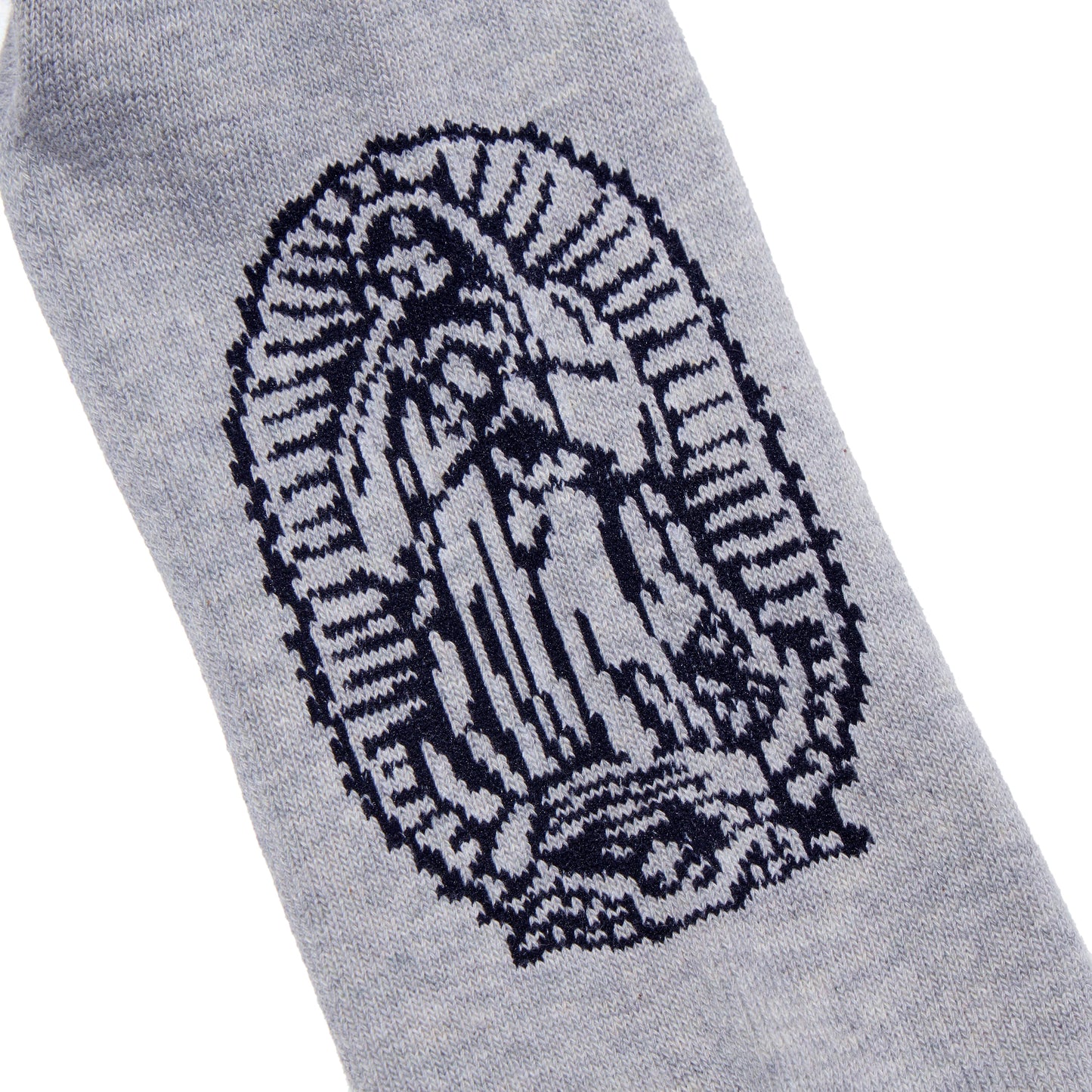 RADIALL ソックス CRADLE 1PAC SOX SHORT グレー クローズアップ