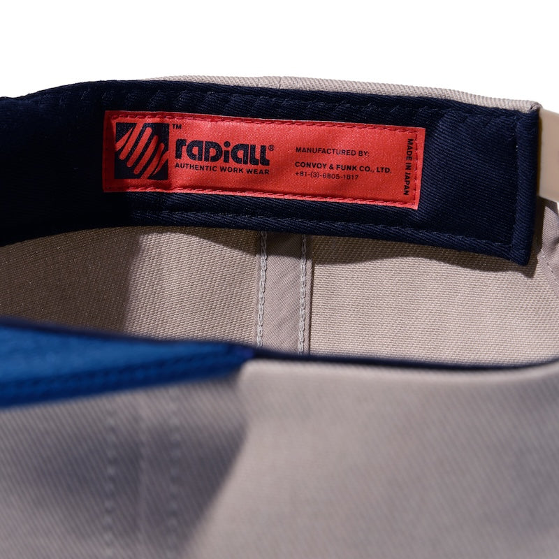 RADIALL キャップ LOWLANE TRUCKER CAP ベージュ ネームタグ