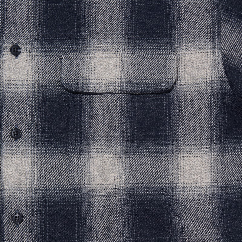 RADIALL L/Sシャツ SHORE OPEN COLLARED SHIRT L/S ブラック ポケット