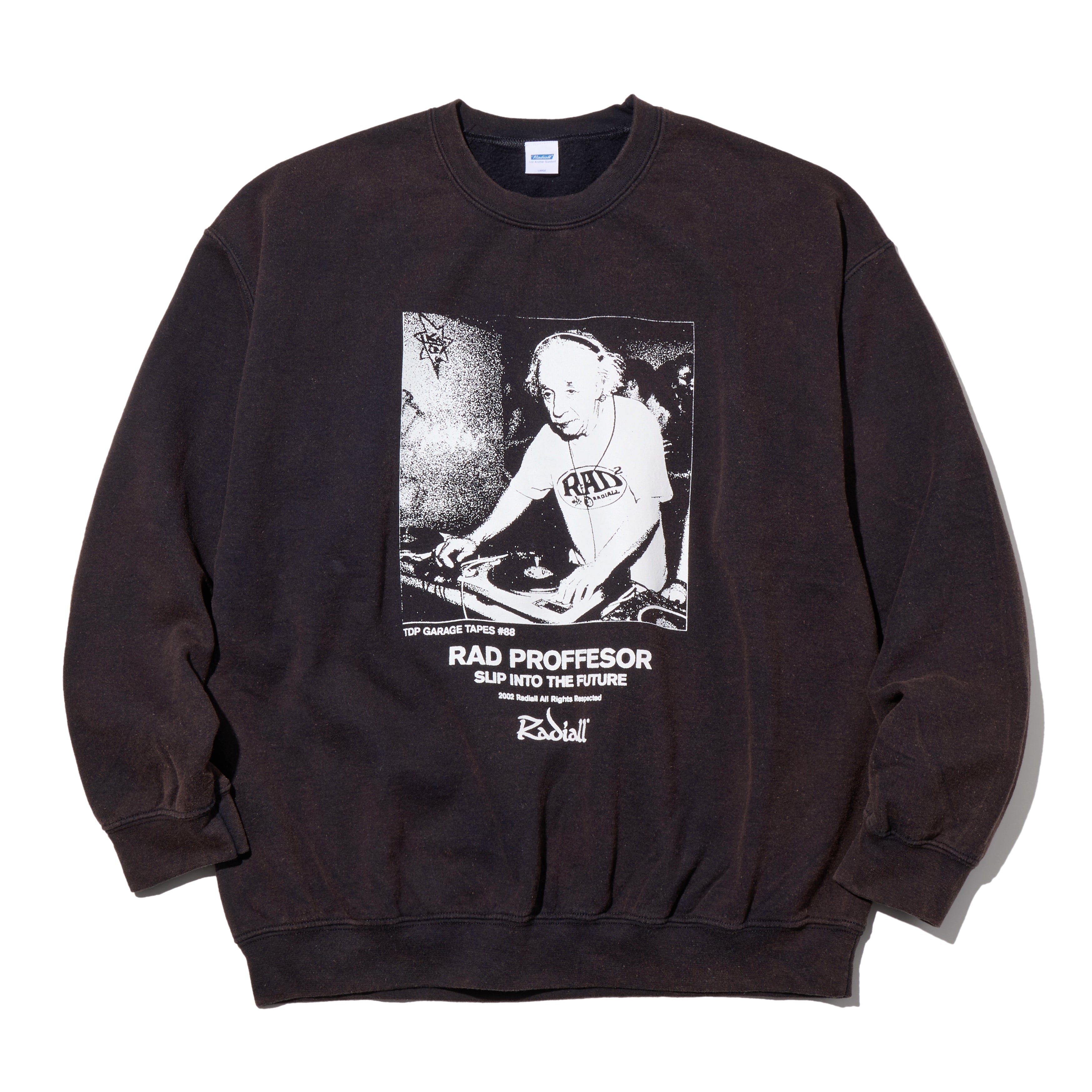 RADIALL クルースウェット E=Mc2 CREW NECK SWEATSHIRT ブラック
