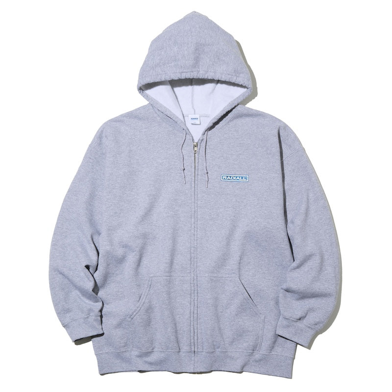 RADIALL All PhEELS ストライプパーカー　L RADIALL ジップパーカー WHEELS ZIP UP HOODIE グレー | ストリート