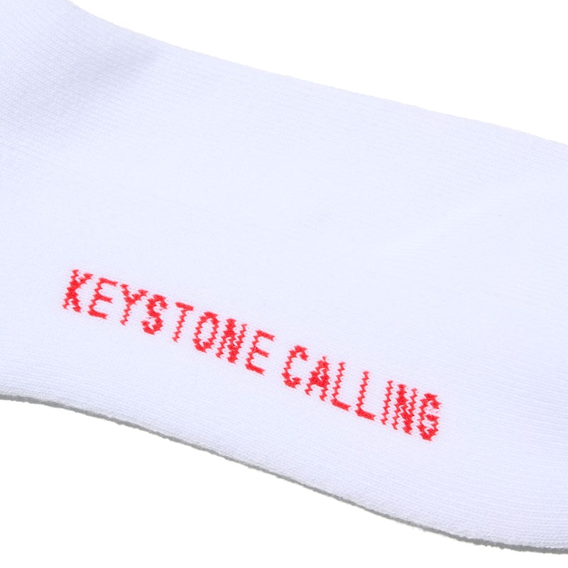 RADIALL ソックス FLAMES 1PAC SOX LONG / DRALON ホワイト 商品画像 クローズアップ 3