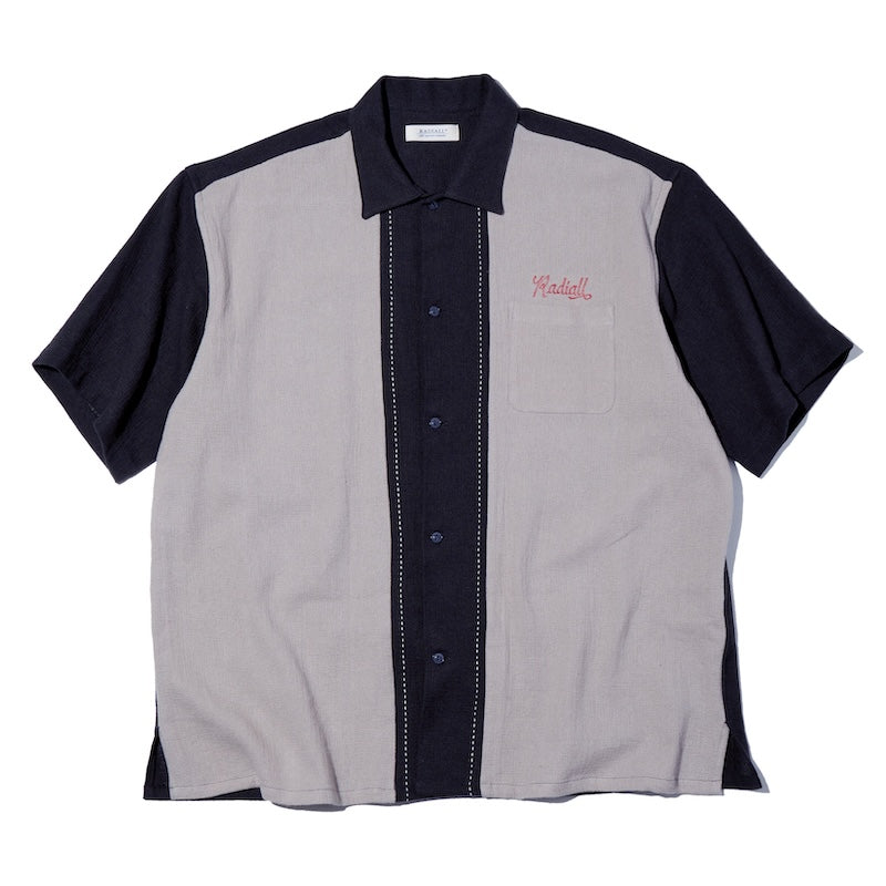 RADIALL S/Sシャツ FLEETLINE REGULAR COLLARED SHIRT L/S ブラック
