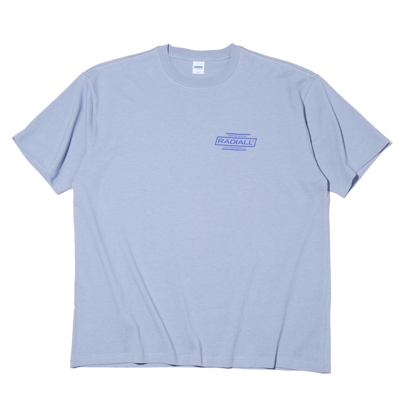RADIALL Tシャツ ROADSIDE CREW NECK T-SHIRT S/S ブルー 商品画像 正面
