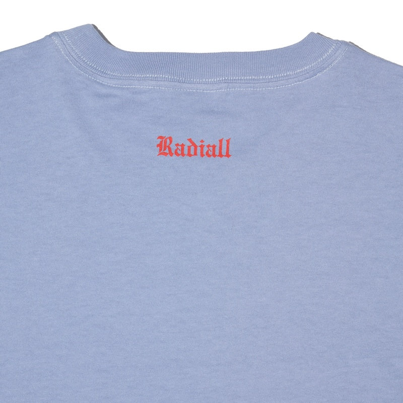 RADIALL Tシャツ TRUE DEAL POT CREW NECK T-SHIRT S/S ブルー 商品画像 バックプリント