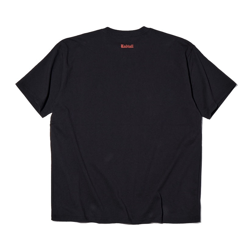 RADIALL Tシャツ TRUE DEAL POT CREW NECK T-SHIRT S/S ブラック 商品画像 背面