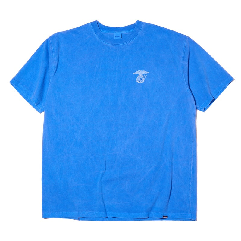 RADIALL Tシャツ HAWK CREW NECK T-SHIRT S/S ブルー 商品画像 正面