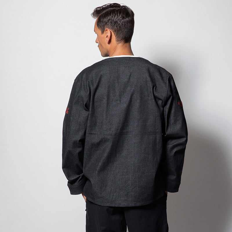 ROARK REVIVAL ジャケット "ARTIFACTS OF ADVENTURE ENGINEER SHIRTS JACKET" (Black Denim)