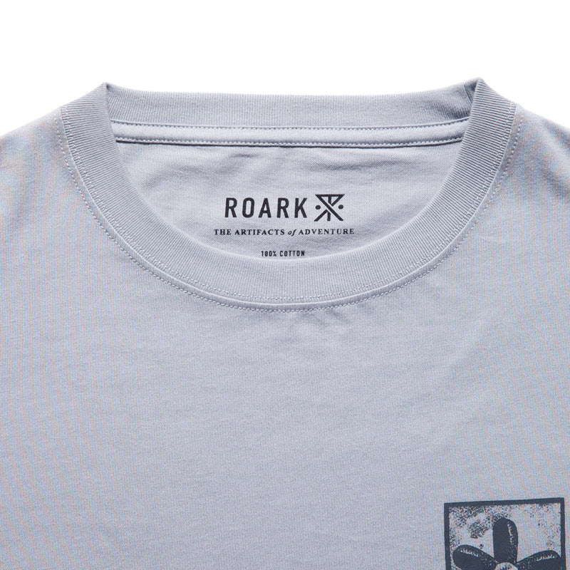 ROARK REVIVAL　L/STシャツ　"UNHUSTLE L/S TEE"　(Foggy Blue)