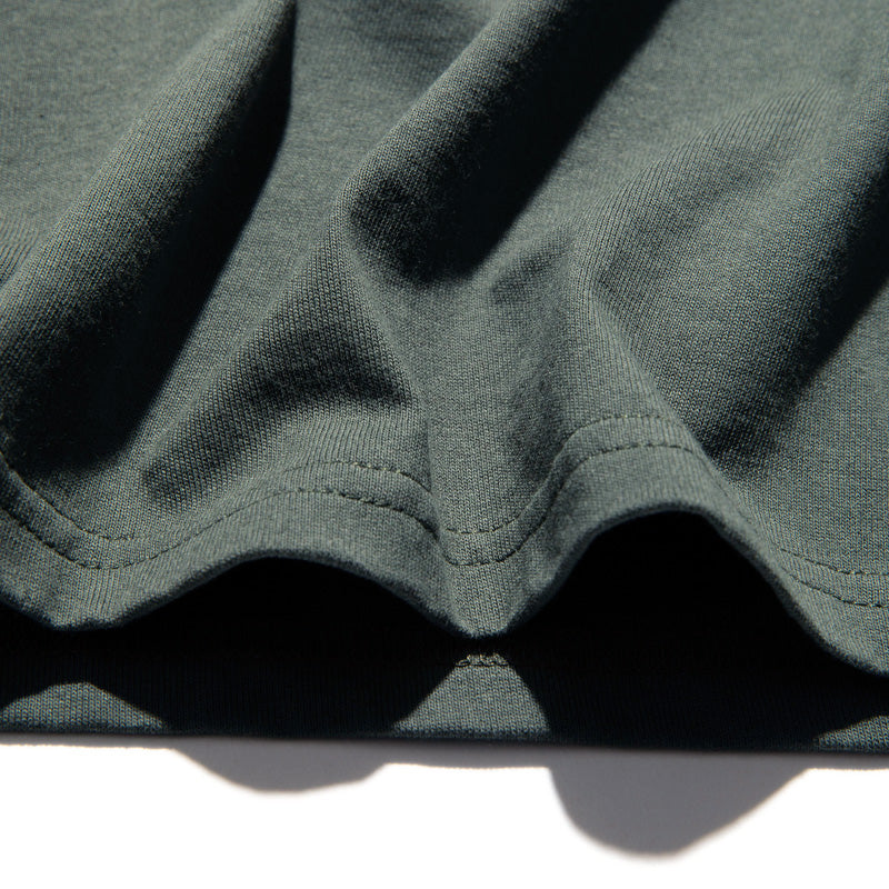 ROARK REVIVAL 7分Tシャツ "MEDIEVAL LOGO 3/4 SLEEVE TEE" (Army)