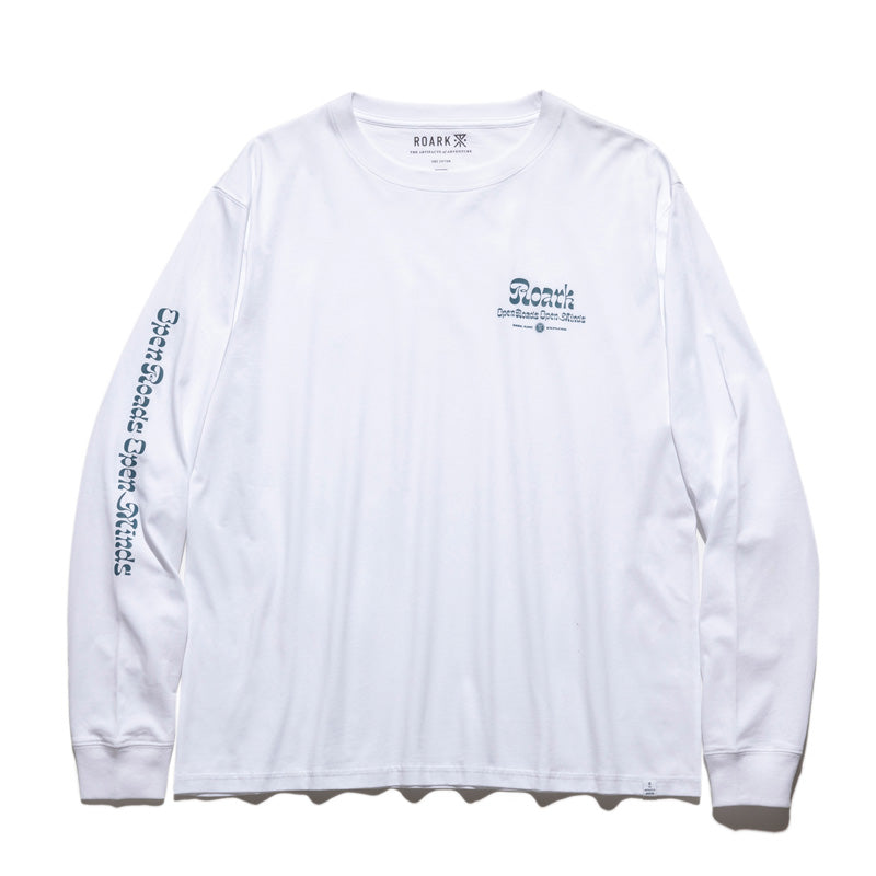 ROARK REVIVAL　L/STシャツ　"O.R.O.M L/S TEE"　(White)