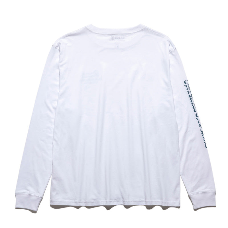 ROARK REVIVAL　L/STシャツ　"O.R.O.M L/S TEE"　(White)