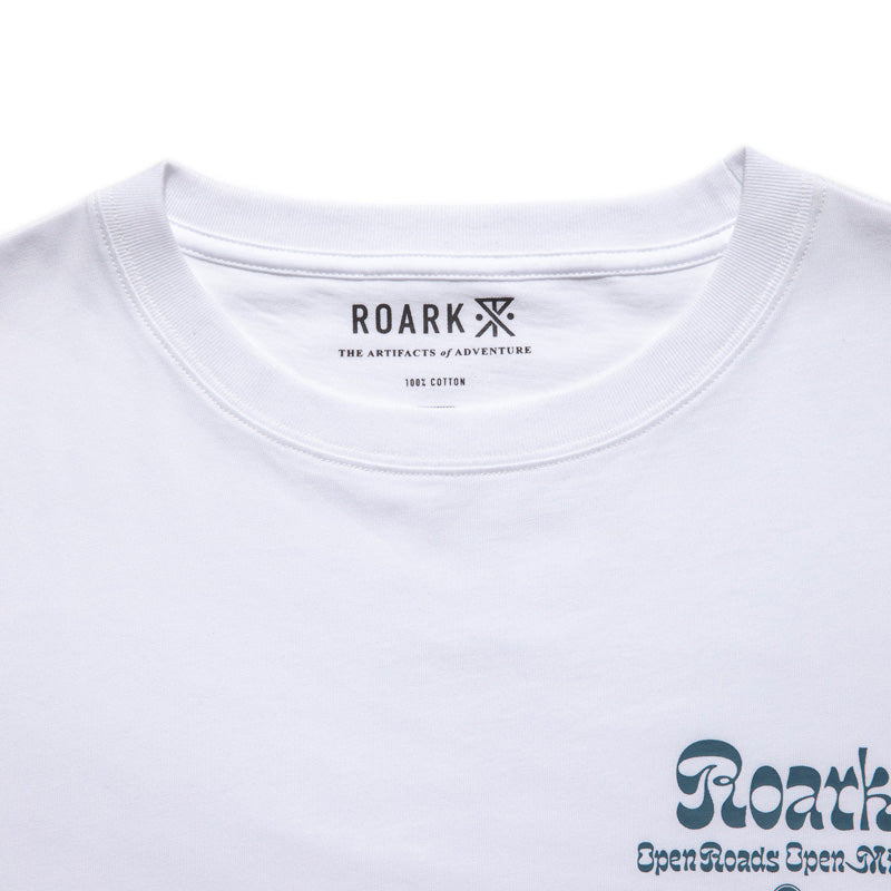 ROARK REVIVAL　L/STシャツ　"O.R.O.M L/S TEE"　(White)