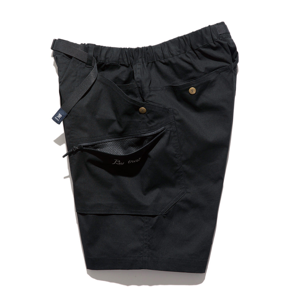 ROARK REVIVAL ショーツ "LINEN LIKE NEW BAKER SHORTS" (Black)