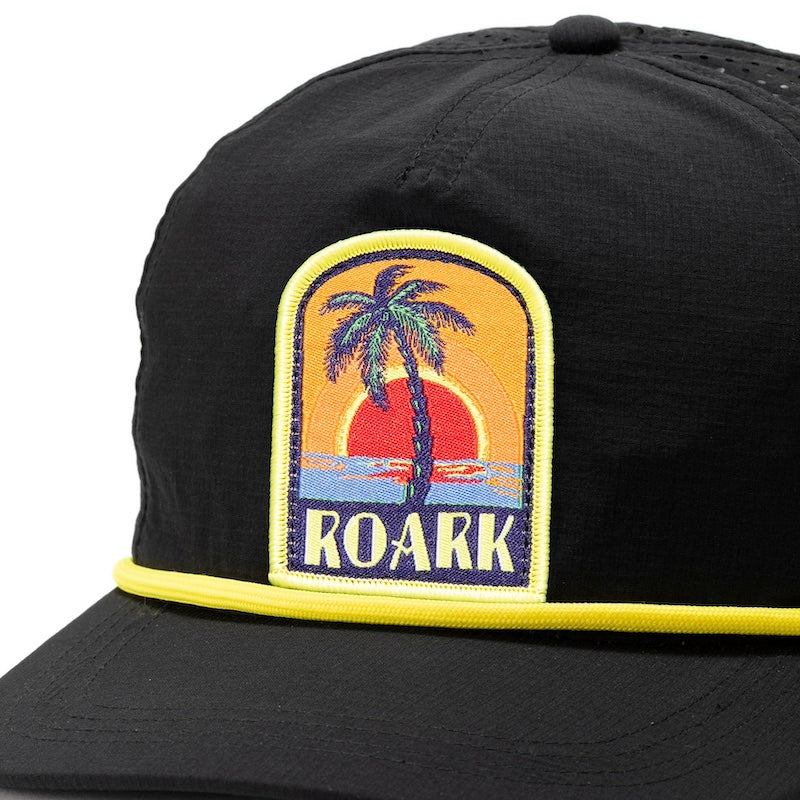 ROARK REVIVAL　キャップ　"SARDEGNA TREE 5PANEL CAP - MID HEIGHT"　(Black)