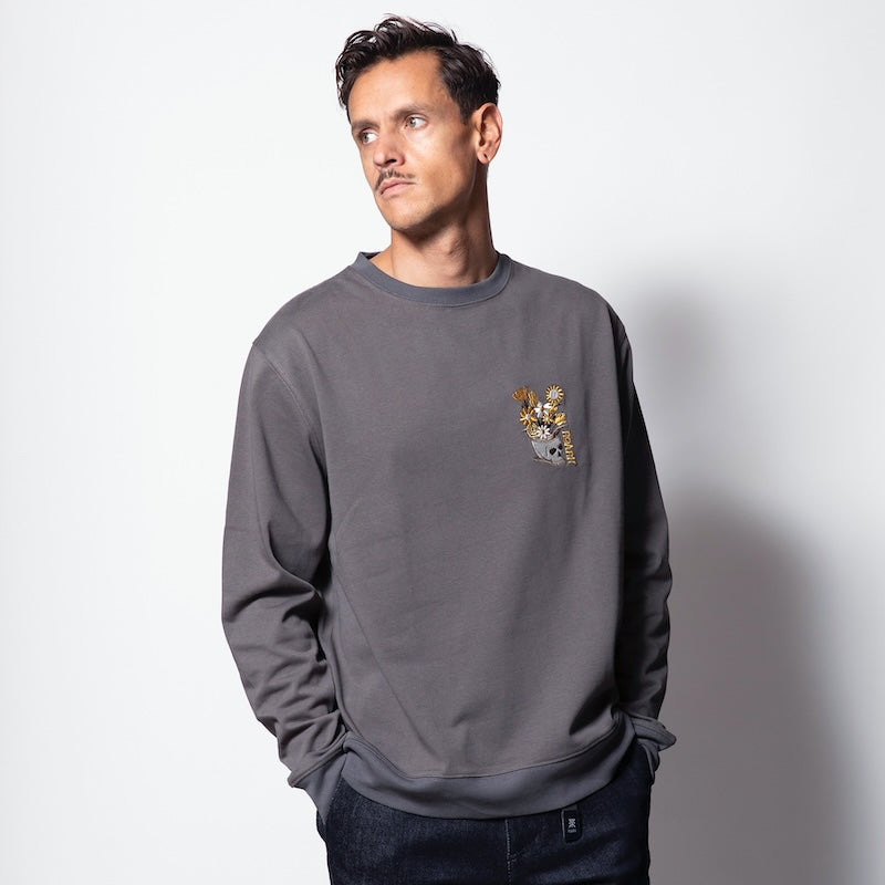 ROARK REVIVAL L/STシャツ "SEEK&EXPLORE 9.3oz H/W L/S TEE" (Charcoal)