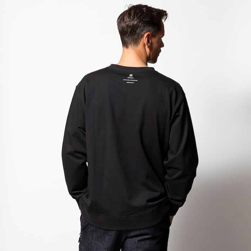 ROARK REVIVAL L/STシャツ "SAFE CAMP 9.3oz H/W L/S TEE" (Black)