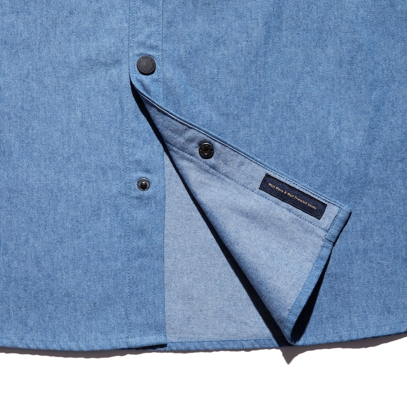ROARK REVIVAL L/Sシャツ "NORDSMAN DENIM SHIRT" (Denim)