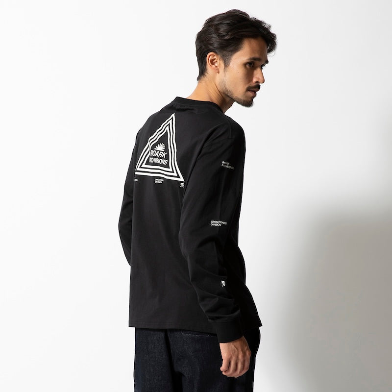 ROARK REVIVAL L/STシャツ "PROVISIONS L/S TEE" (Black)