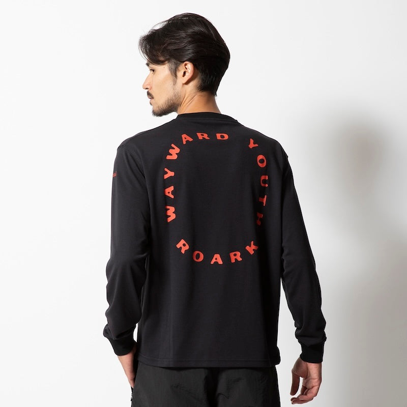 ROARK REVIVAL L/STシャツ "WAYWARD YOUTH L/S Dri-Release TEE" (Black)