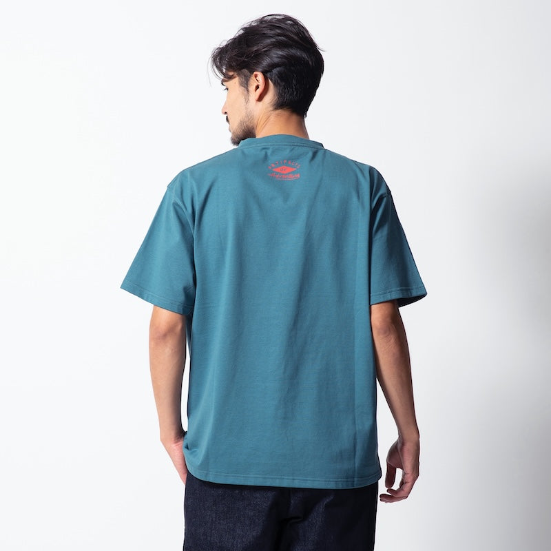ROARK REVIVAL Tシャツ "DIAMOND SCRIPT FINE TECH DRY TEE" (Dark Teal)