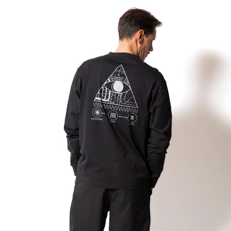 ROARK L/STシャツ "3RD EYE L/S TEE" (Black)