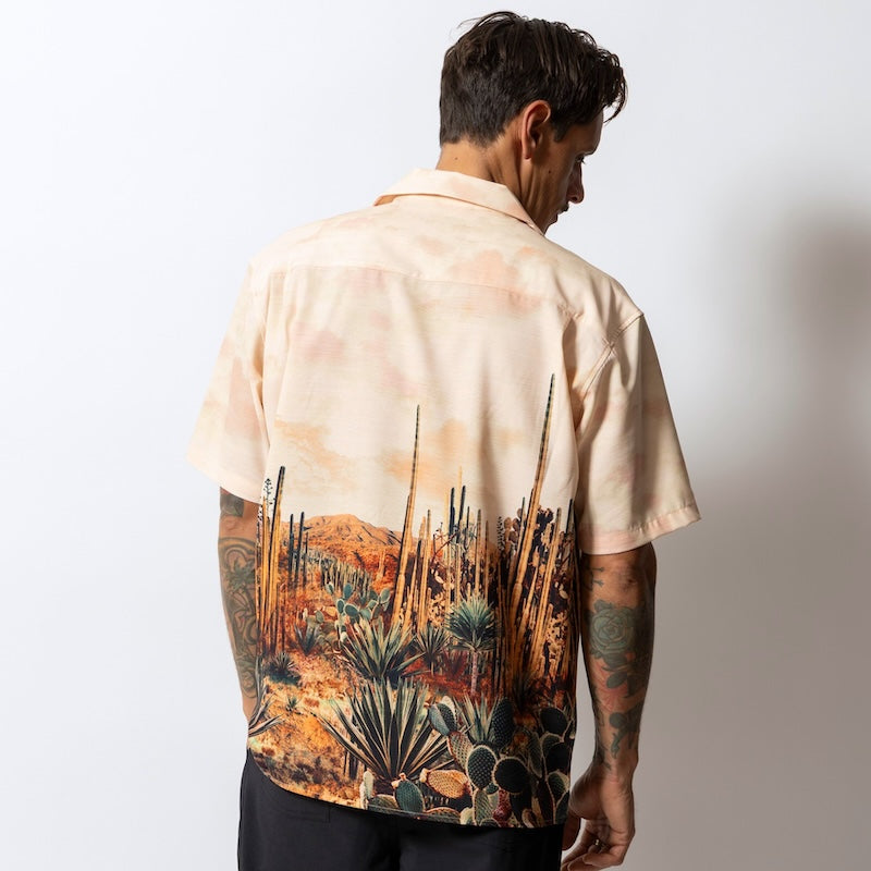 ROARK S/Sシャツ DESIERTA GONZO S/S SHIRTS マルチ 着用画像 背面