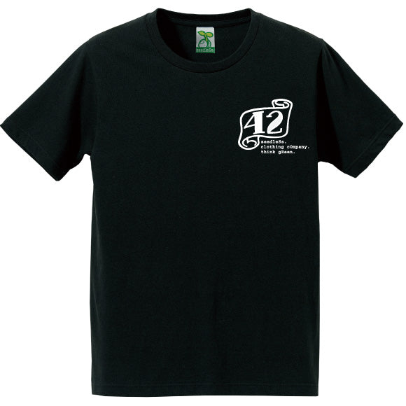 seedleSs　Tシャツ　"ROLLING LOGO42 9.1oz S/S TEE"　(Black)