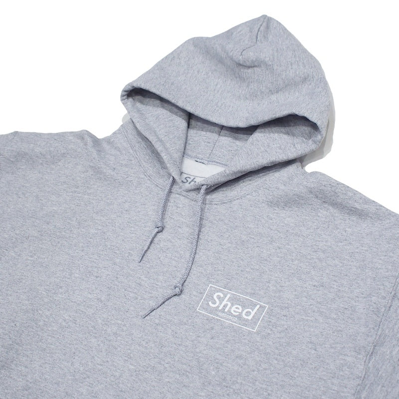 Shed パーカー "box hoodie" (Gray)