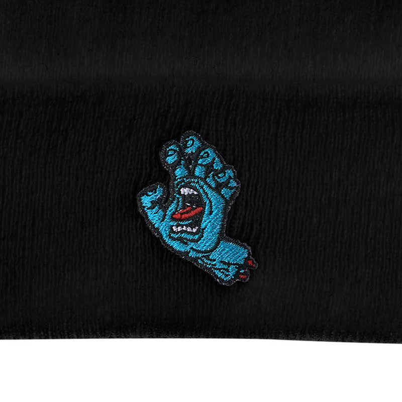 SANTA CRUZ　ビーニー　"SCREAMING HAND BEANIE"　(Black)