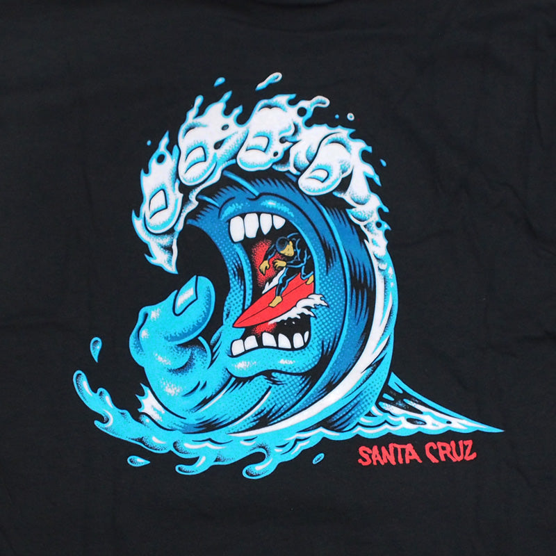 SANTA CRUZ　Tシャツ　"SCREAMING WAVE TEE"　(Black)