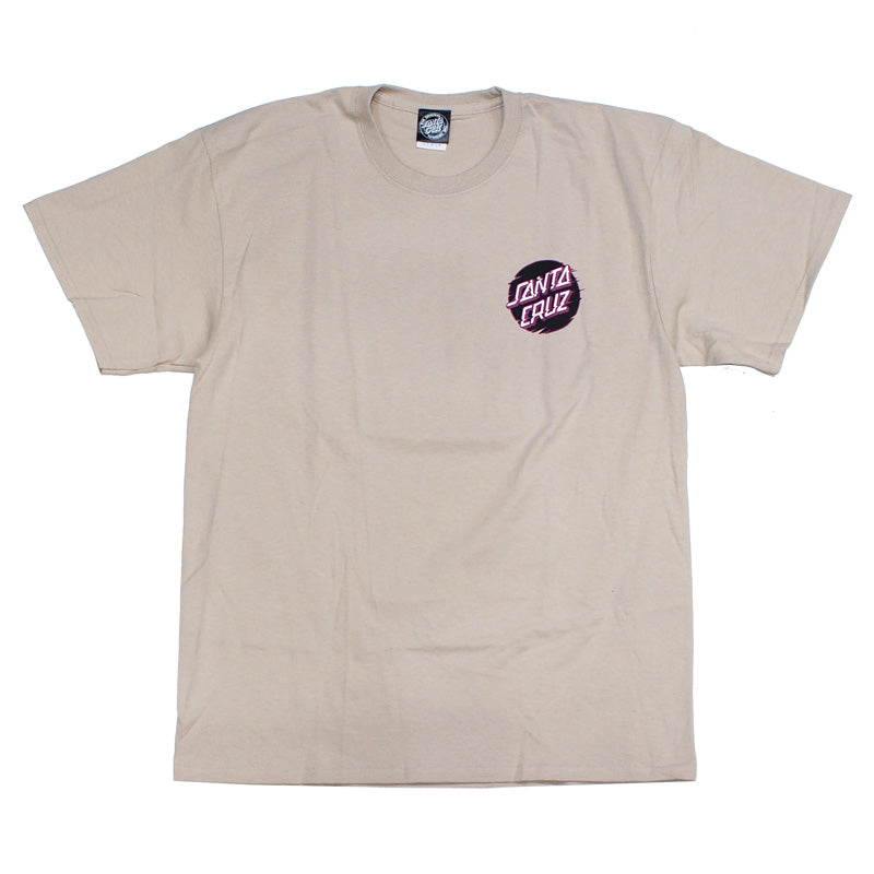 SANTA CRUZ　Tシャツ　"TOXIC SKULL TEE"　(Light Sand)