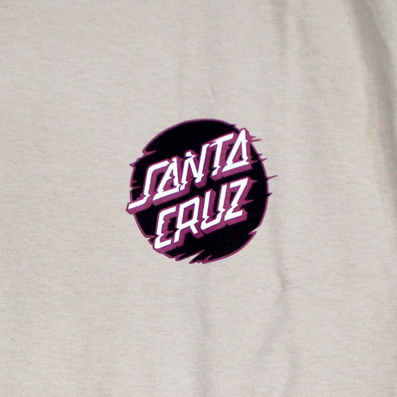 SANTA CRUZ Tシャツ "TOXIC SKULL TEE" (Light Sand)