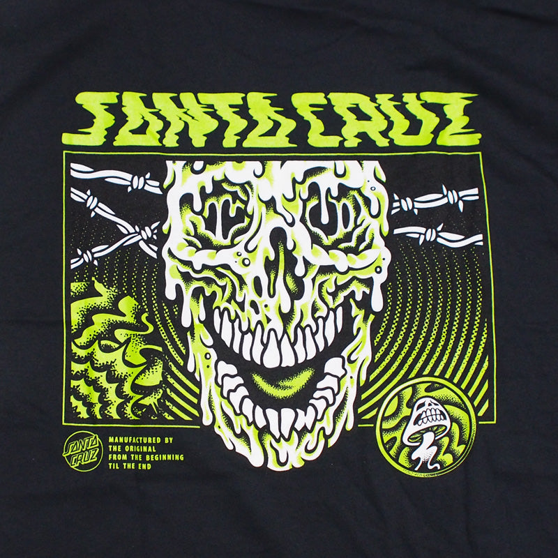 SANTA CRUZ　Tシャツ　"TOXIC SKULL TEE"　(Black)