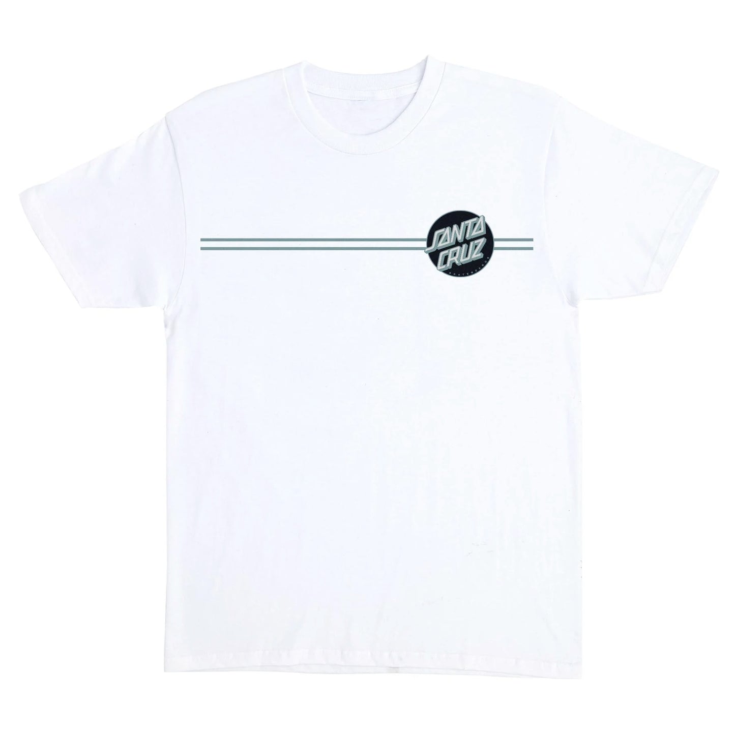 SANTA CRUZ Tシャツ "JOHNSON BEAST WAGON STRIPES TEE" (White)