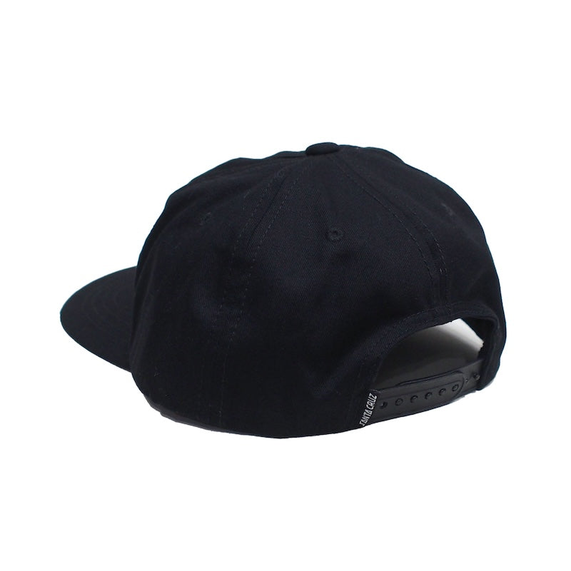 SANTA CRUZ キャップ "SC STRIP OUTLINE 5 PANEL CAP" (Black)